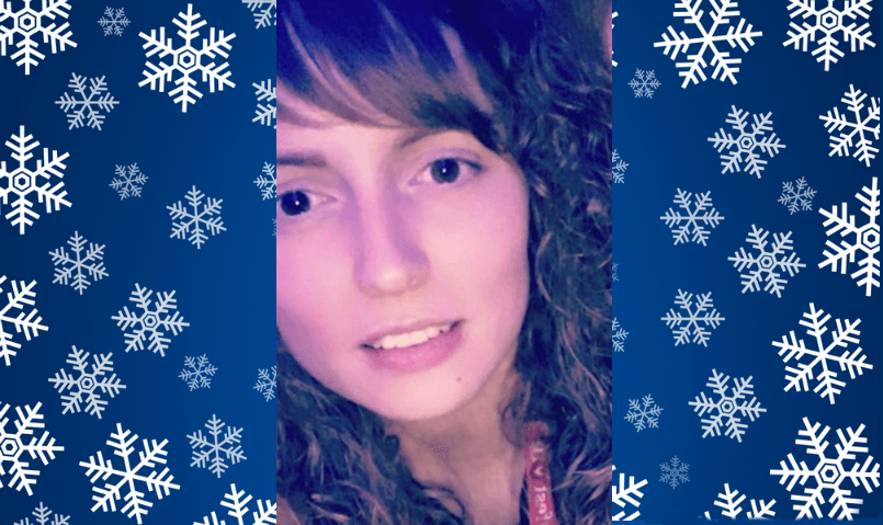 Selfie of Kayleigh looking happy and healthy